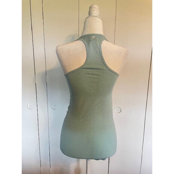 Gymshark Size Small Racerback Tank Top Light Green - Picture 3 of 5